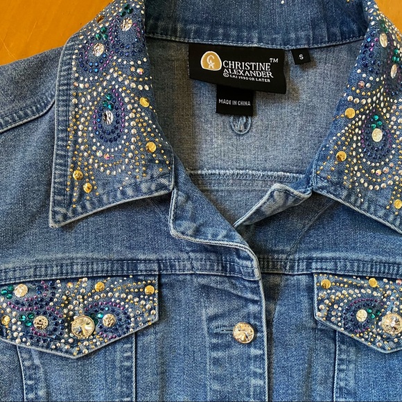 CHRISTINE ALEXANDER Bedazzled Jean Jacket - Picture 2 of 7